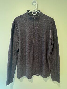 Lululemon Surge Warm 1/2 Zip Rulu – Men’s L – Heathered Graphite Purple/Black 🔥